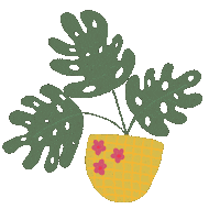 Boho Monstera Sticker by Paul & Nanda