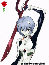 Rei Ayanami Neon GIF