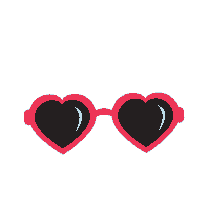 heart sunglasses cafemom momtourage Sticker