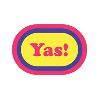 Yas Yes Sticker by Vooya