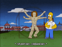 homer simpson art GIF