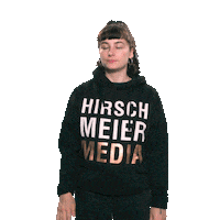 Hands Up Hello Sticker by Hirschmeier Media