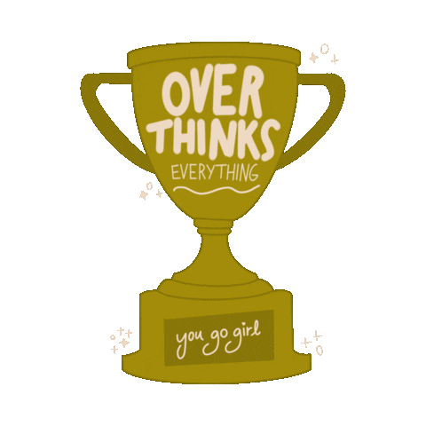 Anxiety Trophy Sticker