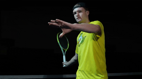 Mens Tennis Oregon GIF by GoDucks