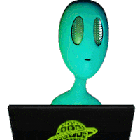 Working Work From Home Sticker by Lonely Aliens