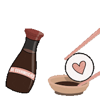 Valentines Sushi Sticker by DeSushimeisjes