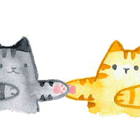 Fat Cat Sticker by jessthechen