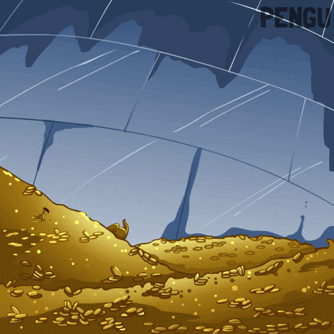 Make It Rain Money GIF by Pudgy Penguins