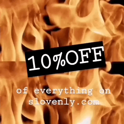 rosie-e giphygifmaker fire 10off slovenly GIF