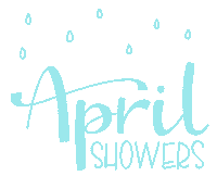 April Showers Rain Sticker by Zus Designs