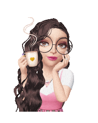 Bom Dia Coffee Sticker by Bel Diniz
