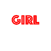 Girl Sticker by www.mo-vement.com