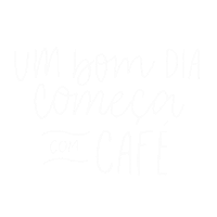 thiemymoretti cafe lettering bom dia dia Sticker
