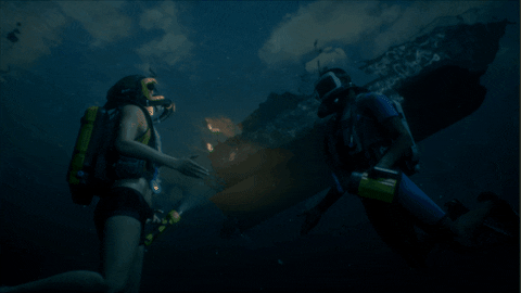 bandainamco giphyupload explosion diving underwater GIF