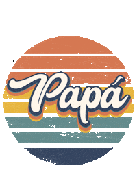 Dad Papa Sticker by Fresa Creativa