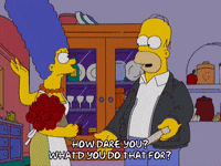 homer simpson slap GIF