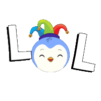 Laugh Lol Sticker by Pudgy Penguins