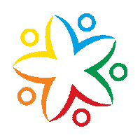 DataranPahlawan blue red flower green Sticker