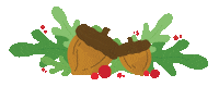 Christmas Leaf Sticker