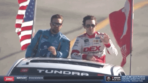 car racing thumbs up GIF by NASCAR
