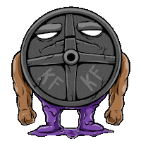 Kfkf Sticker by Kinda FIt Kinda Fat