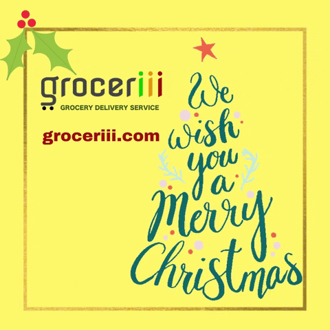 groceriii merry christmas grocery grocery delivery online grocery GIF