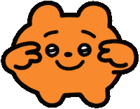 Orange Peace Sign Sticker by wakuta