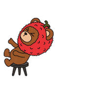 Happy Laugh Out Loud Sticker by LYCHEE AND FRINEDS
