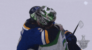 ice hockey hug GIF by NHL