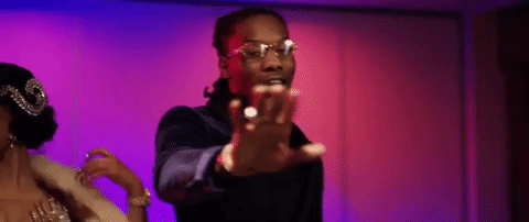 lick offset GIF by Cardi B