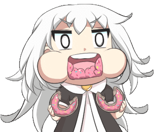 Donut Eating Sticker by Jin