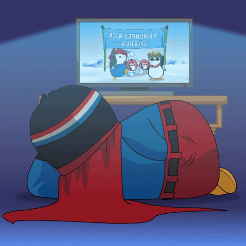 Scratching Tv Show GIF by Pudgy Penguins