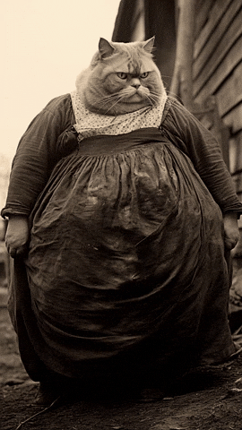 Fat Cat Funny Cats GIF