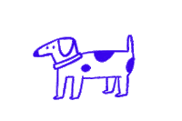 Happy Dog Sticker by Giulia Martinelli