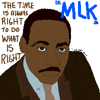 Martin Luther King Jr Vote Sticker