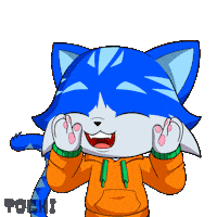 Happy Cat Sticker by Toshithecat