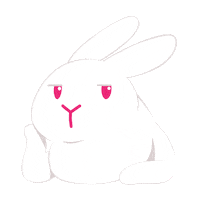 Angry Bunny Sticker by rabbitomart