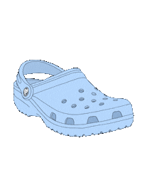 Shoe Crocs Sticker