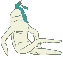 Daikon Sticker by Meow Wolf