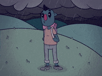 Sad Rain GIF by freshcake