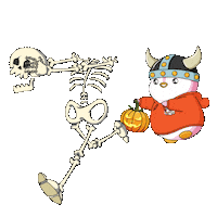 Trick Or Treat Halloween Sticker by Pudgy Penguins