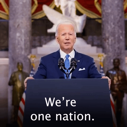 We're one nation.