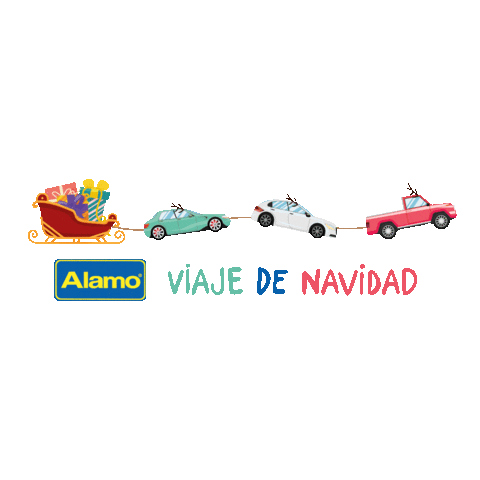 AlamoColombia navidad vacaciones viajes carros Sticker