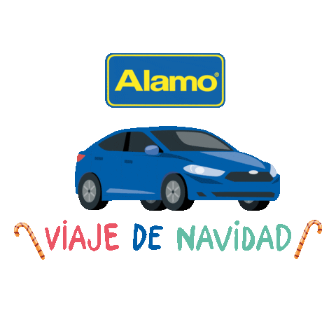 AlamoColombia navidad vacaciones viajes carros Sticker