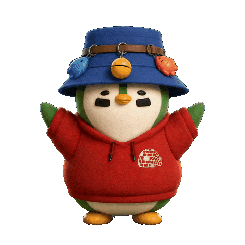 Excited Penguin Sticker by Zaddy