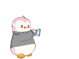 Happy Feet Love Sticker by Pudgy Penguins