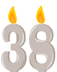 Birthday Flickering Sticker