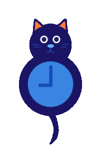 Good Night Cat Sticker by Jessica Lau