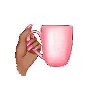 Pumpkin Spice Latte Pink Sticker