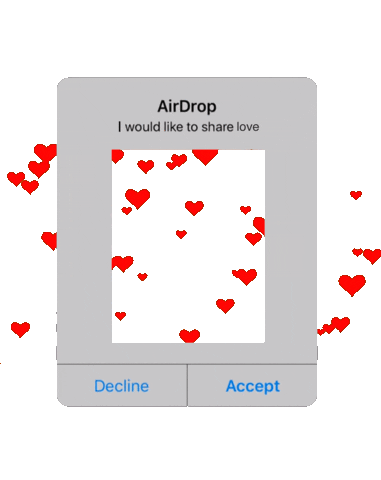 In Love Hearts Sticker
